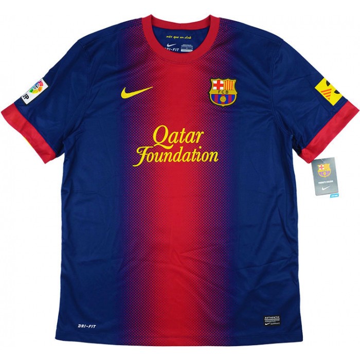 Tailandia Camiseta Barcelona 1ª Retro 2012 2013 Azul Rojo